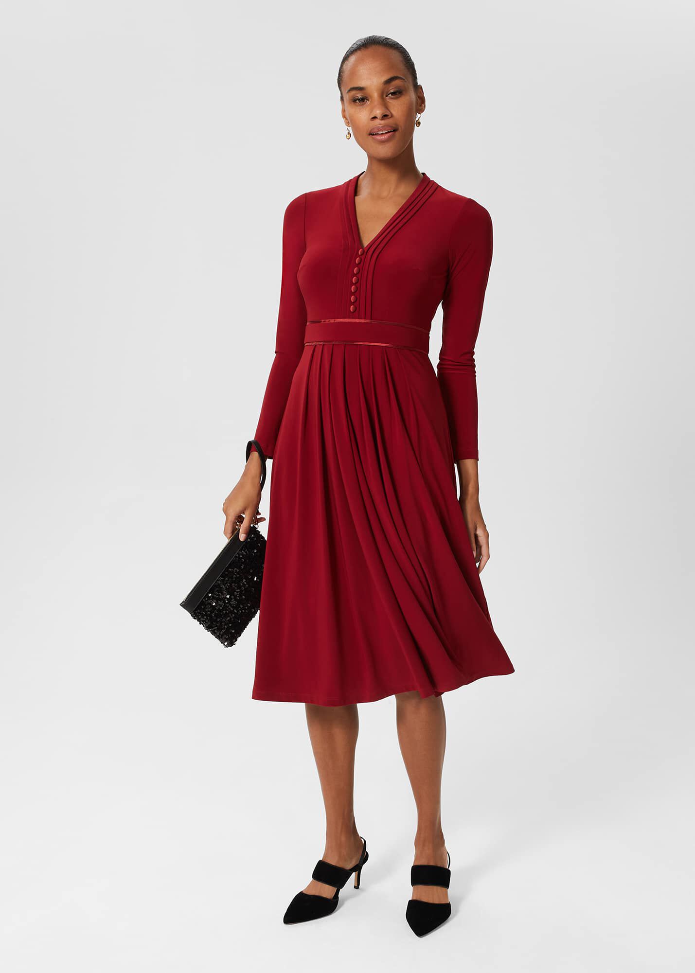 Leslie Fit And Flare Dress | Hobbs US |