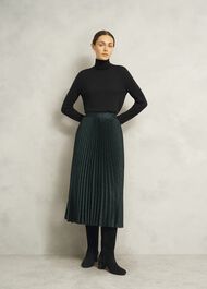 Caroline Suede Knee Boots, Black, hi-res