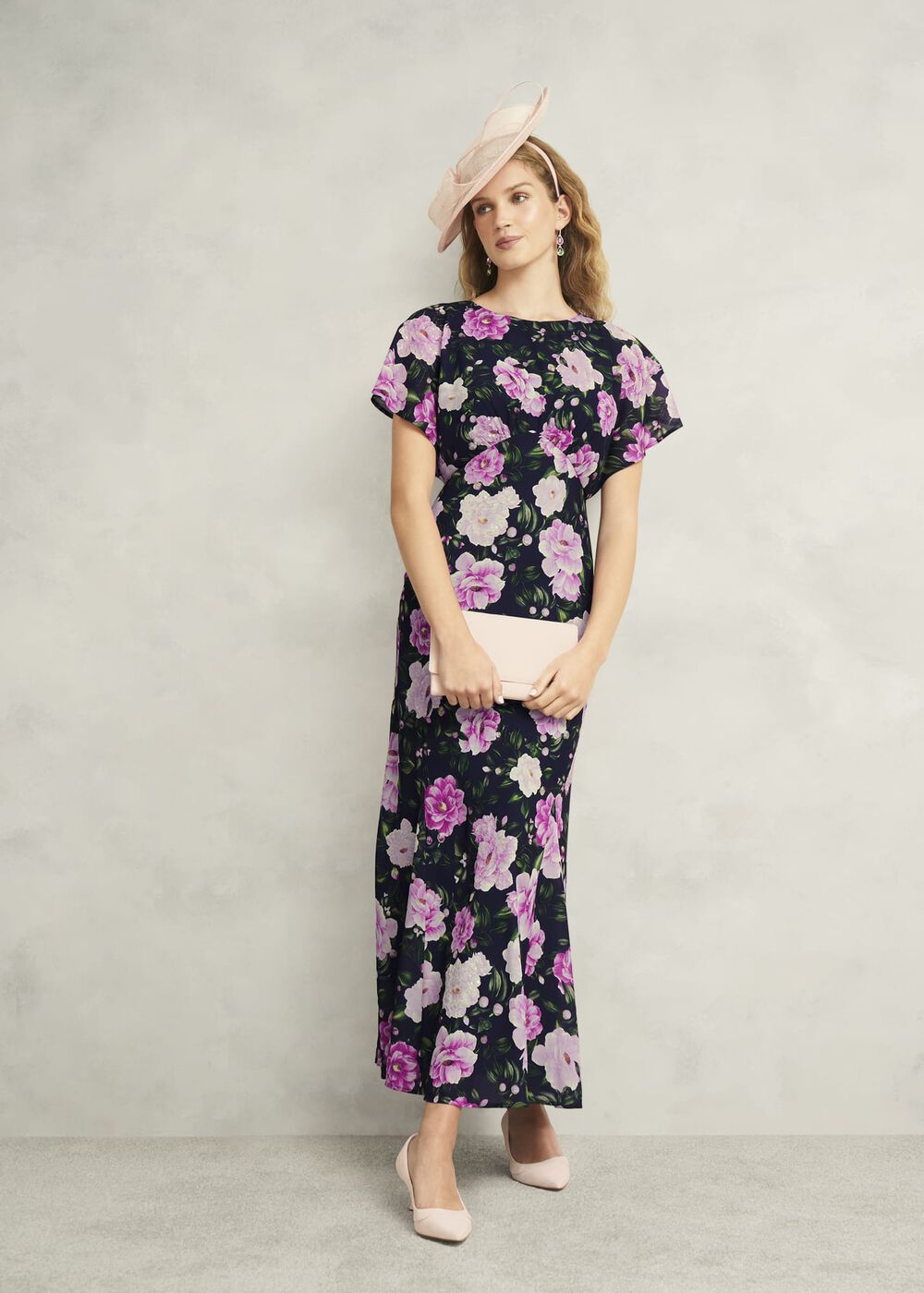 Petite Lalena  Sequin Floral Dress, Midnight Multi, hi-res