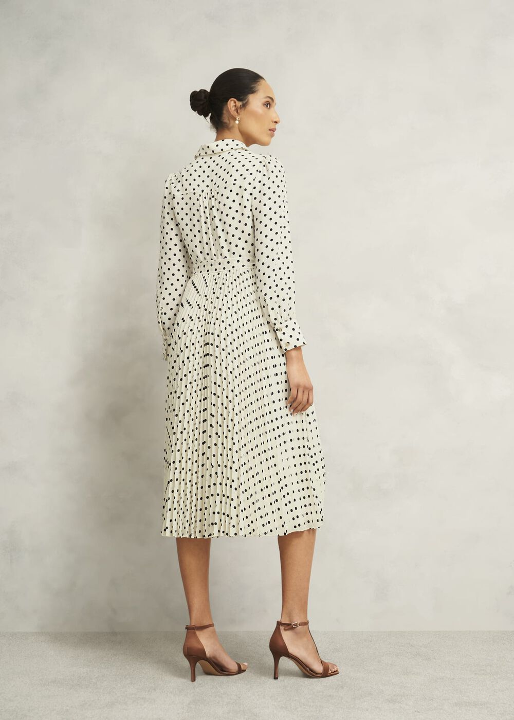 Larina Dress, Ivory Navy, hi-res