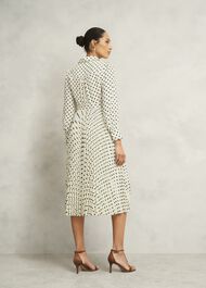 Larina Dress, Ivory Navy, hi-res