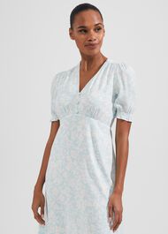 Helen Dress, Blue Ivory, hi-res