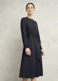 Finley Dress, Navy Ivory, hi-res