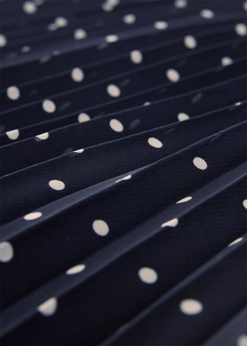 Losie Pleated Midi Skirt, Navy Ivory, hi-res