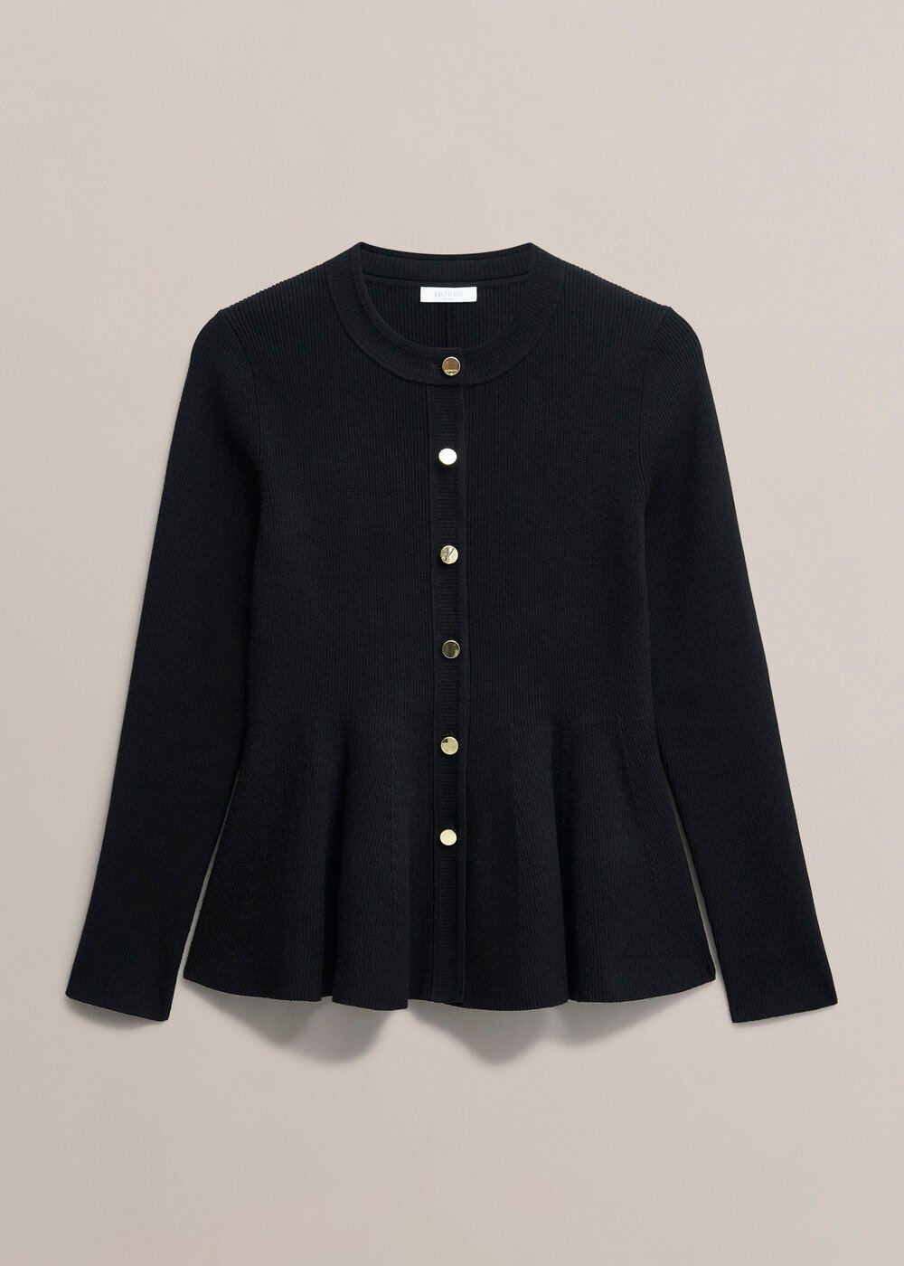 Bridget Knitted Jacket, Black, hi-res