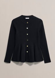 Bridget Knitted Jacket, Black, hi-res