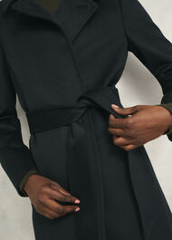 Petite Livia Wool Coat, Dark Green, hi-res