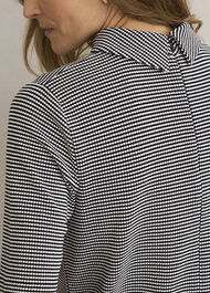 Tali Textured Top, Navy Ivory, hi-res