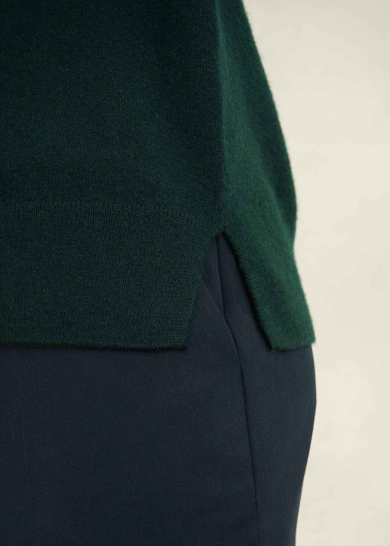 Larina Cashmere Sweater, Hawthorn Green, hi-res