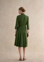 Brigitta Midi Dress, Pine Green, hi-res