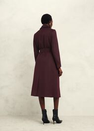 Petite Livia Wool Coat, Malbec Purple, hi-res