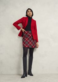 Teia Wool Skirt, Red Multi, hi-res