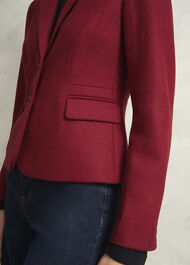 Petite Hackness Wool Jacket, Red, hi-res