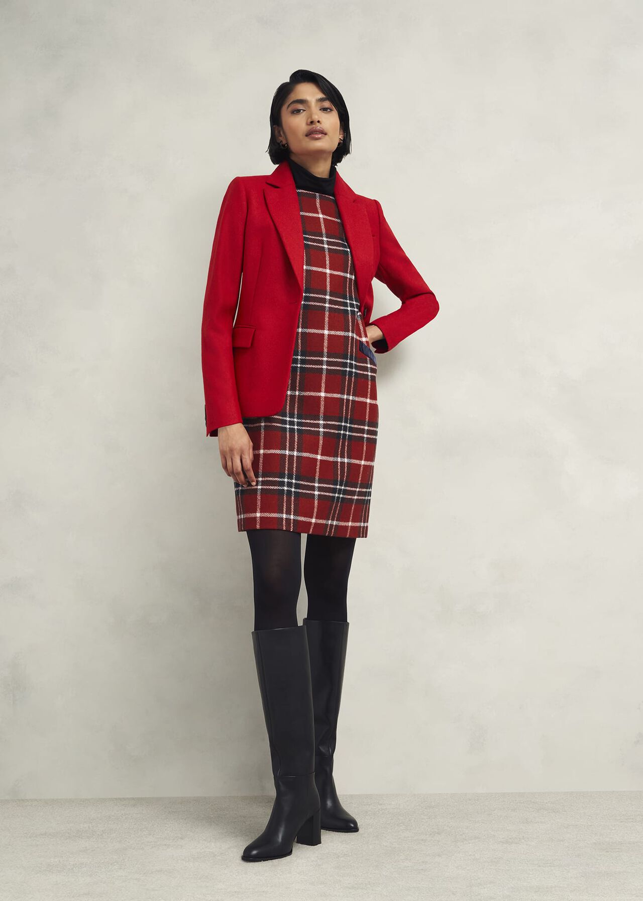 Mischa Roll Neck Top, Hobbs Black, hi-res