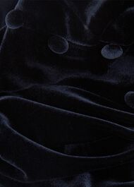 Alessia Velvet Jersey Dress, Hobbs Navy, hi-res