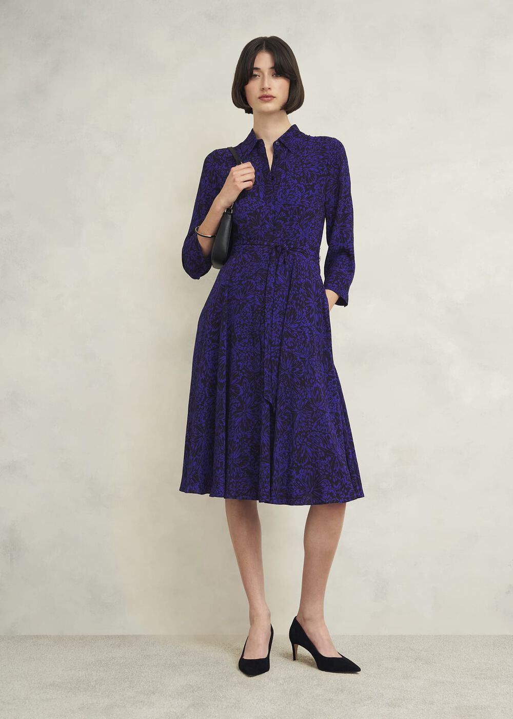 Petite Lainey Dress, Navy Blue, hi-res