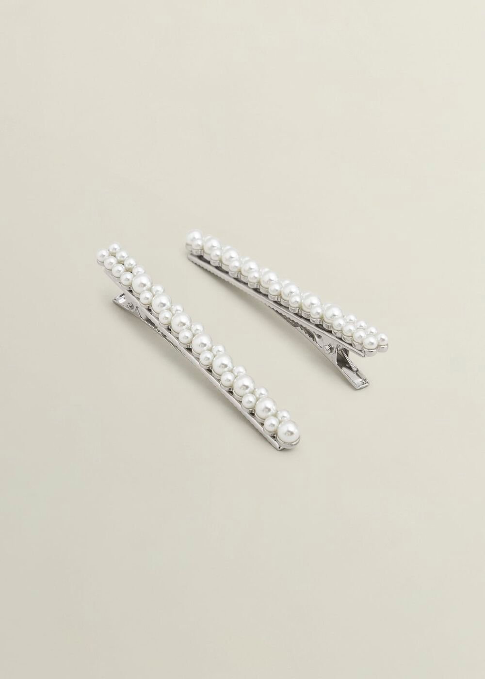 Andie Hair Clips, Ivory, hi-res