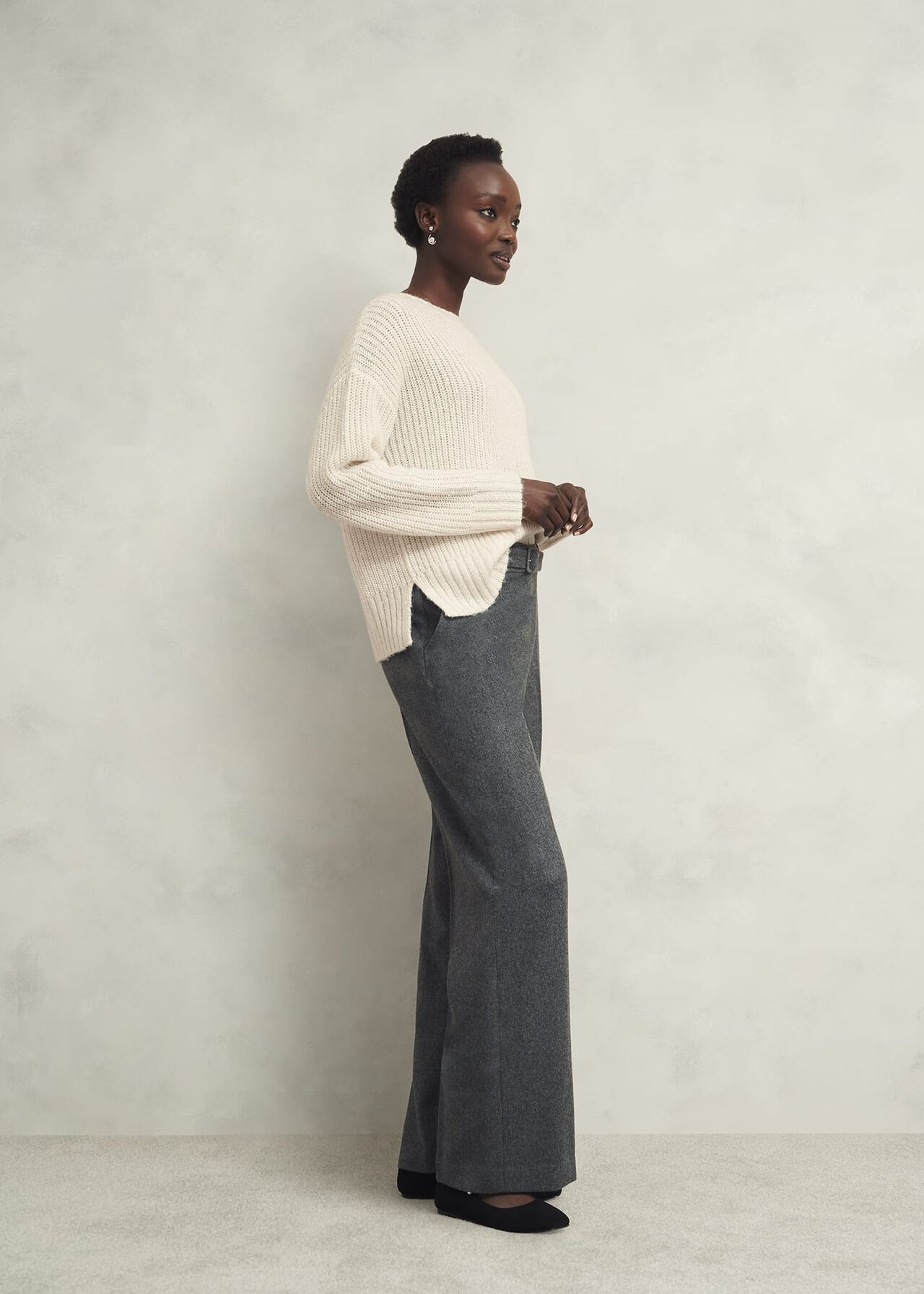 Marsha Sequin Sweater With Alpaca, Ivory, hi-res
