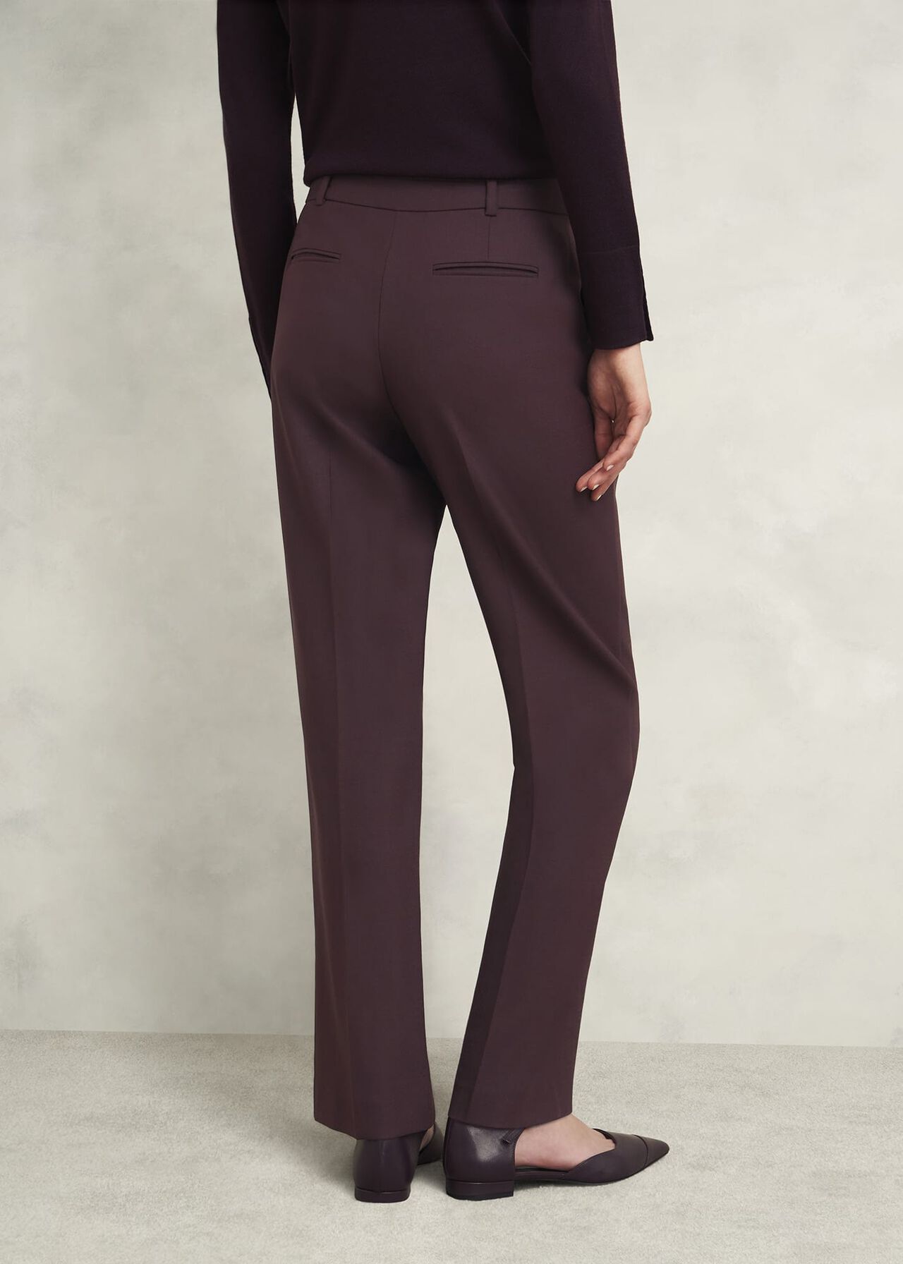 Gerrie Straight Trousers, Malbec Purple, hi-res