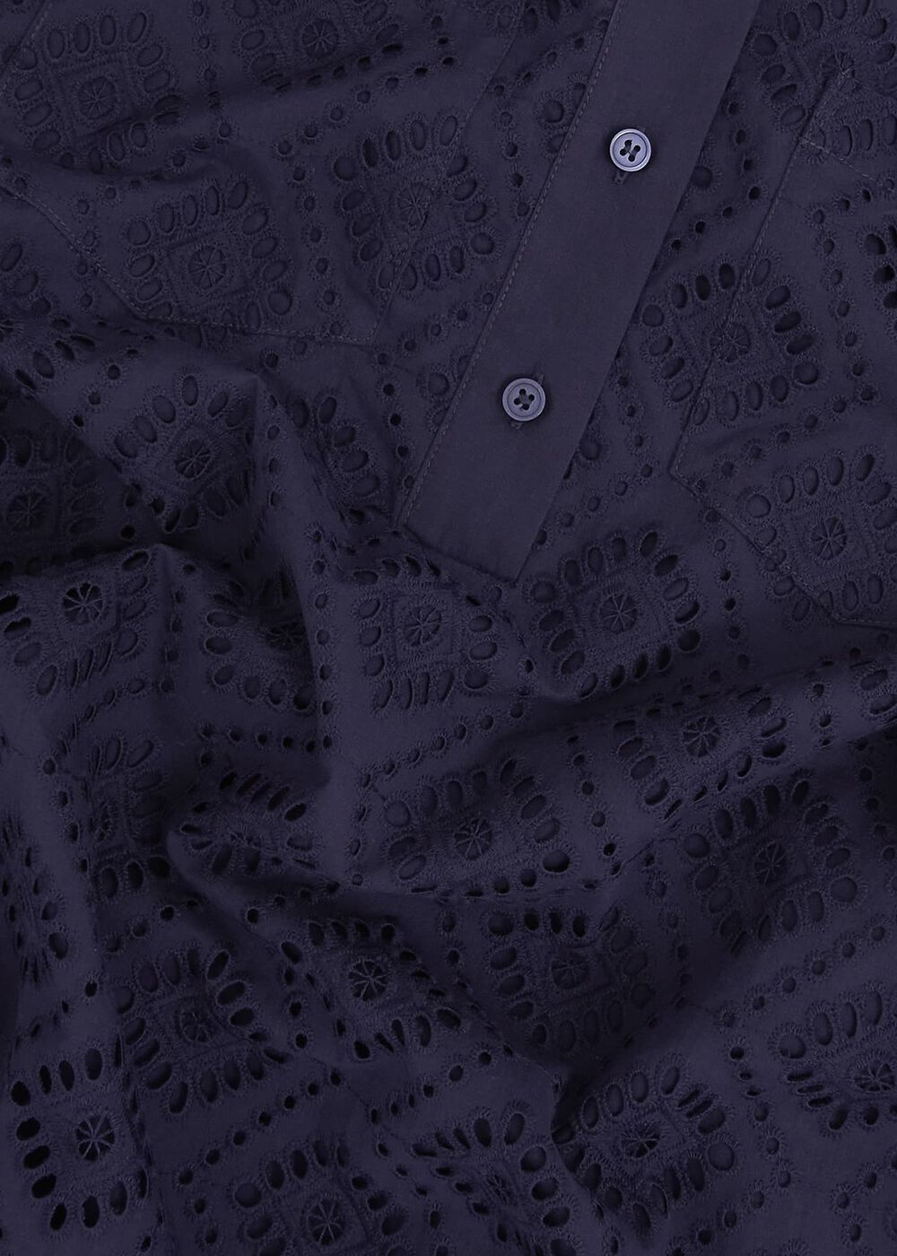 Petite Marcia Broderie Dress, True Navy, hi-res