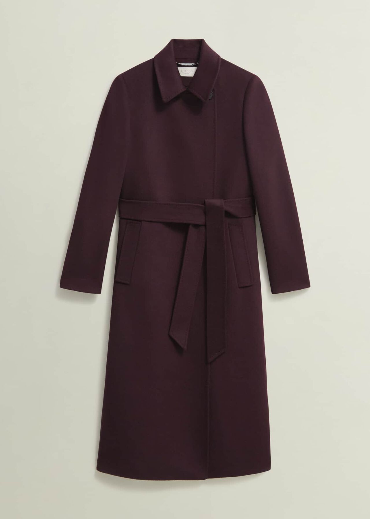 Petite Livia Wool Coat, Malbec Purple, hi-res