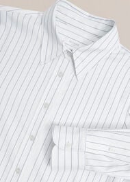 Viola Stripe Shirt, White Blue, hi-res