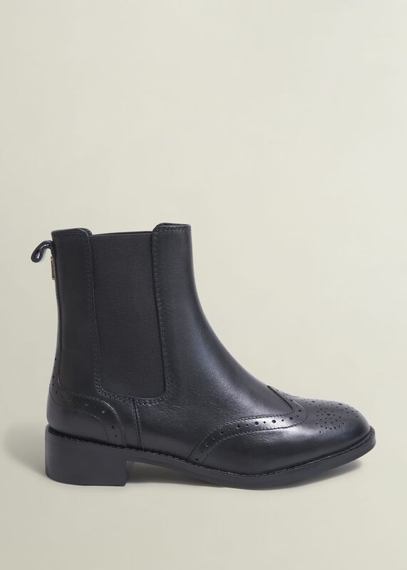 Genevieve Leather Chelsea Boots