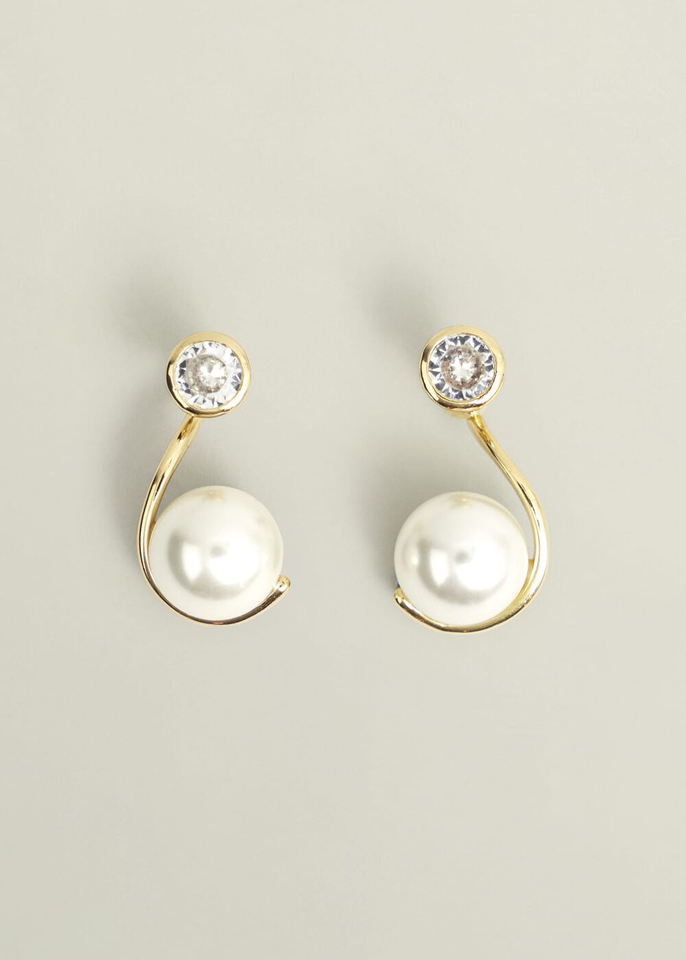 Robyn Glass Earrings, Gold, hi-res
