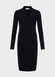 Vera Knitted Dress, Navy, hi-res