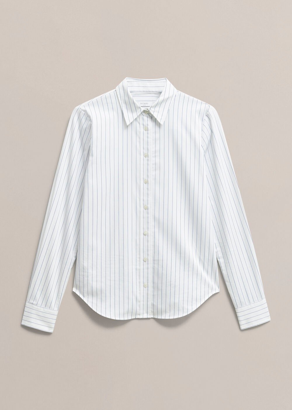 Viola Stripe Shirt, White Blue, hi-res