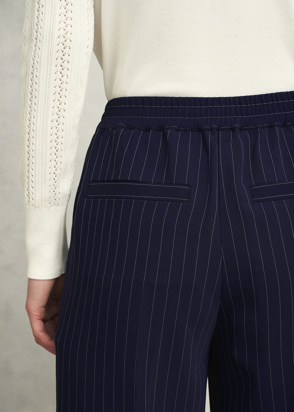 Hadley Pinstripe Pants, Midnight Ivory, hi-res