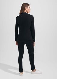 Adalee Ponte Blazer, Black, hi-res