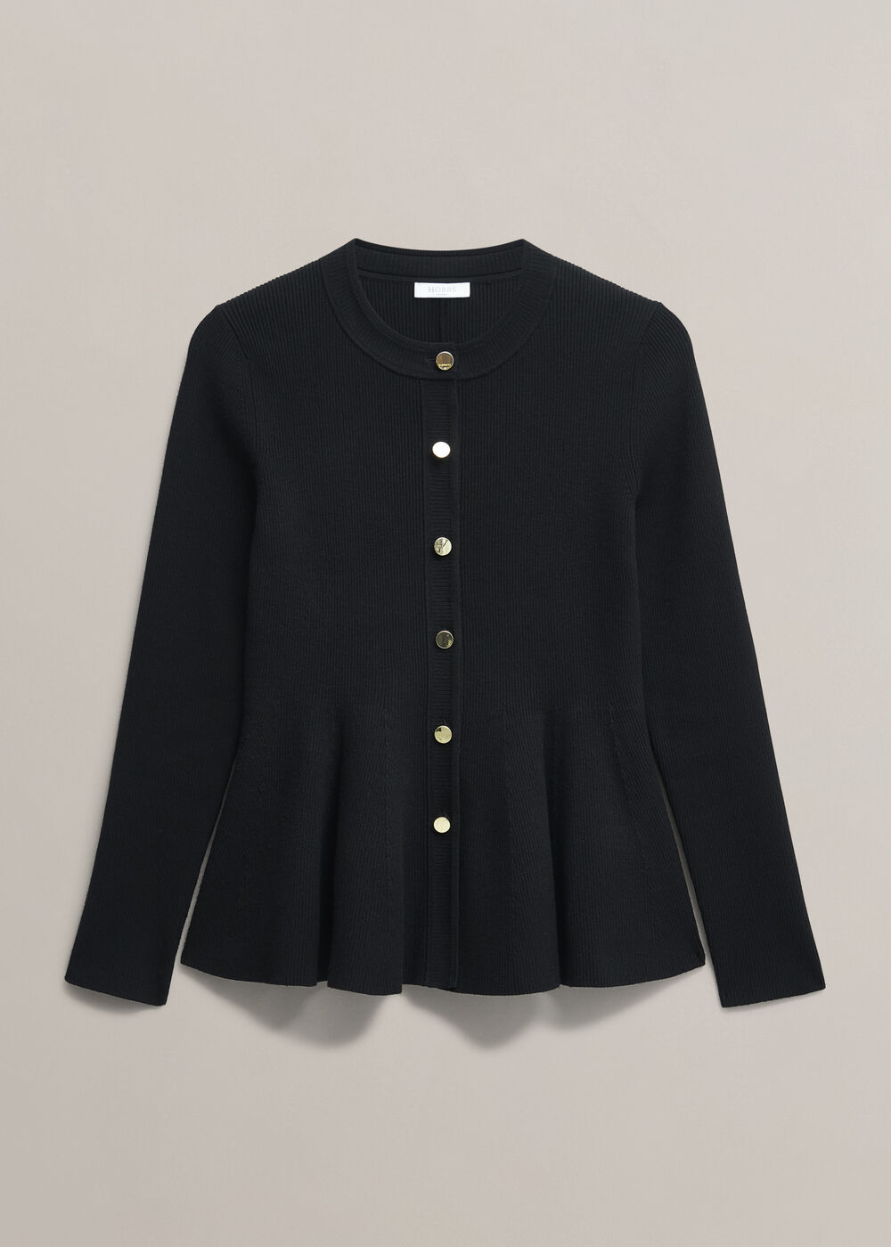 Bridget Knitted Jacket, Black, hi-res