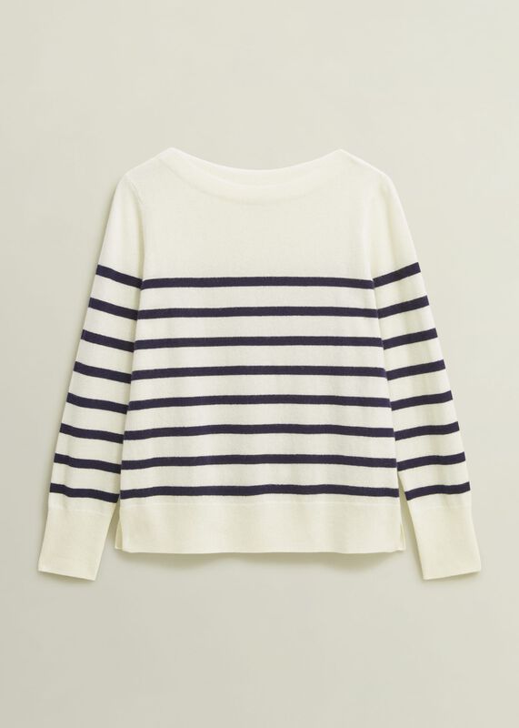 Larina Cashmere Stripe Sweater