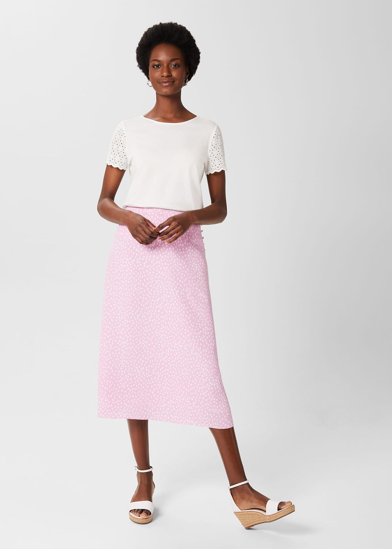 Pink Midi Skirts for Women