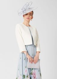 Petite Elize Textured Jacket, Ivory, hi-res