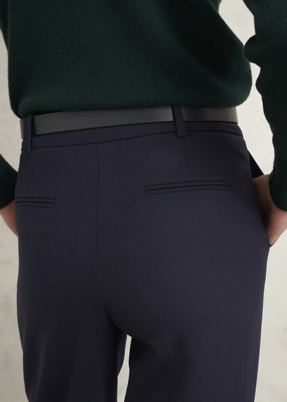 Gerrie Straight Trousers, Navy, hi-res