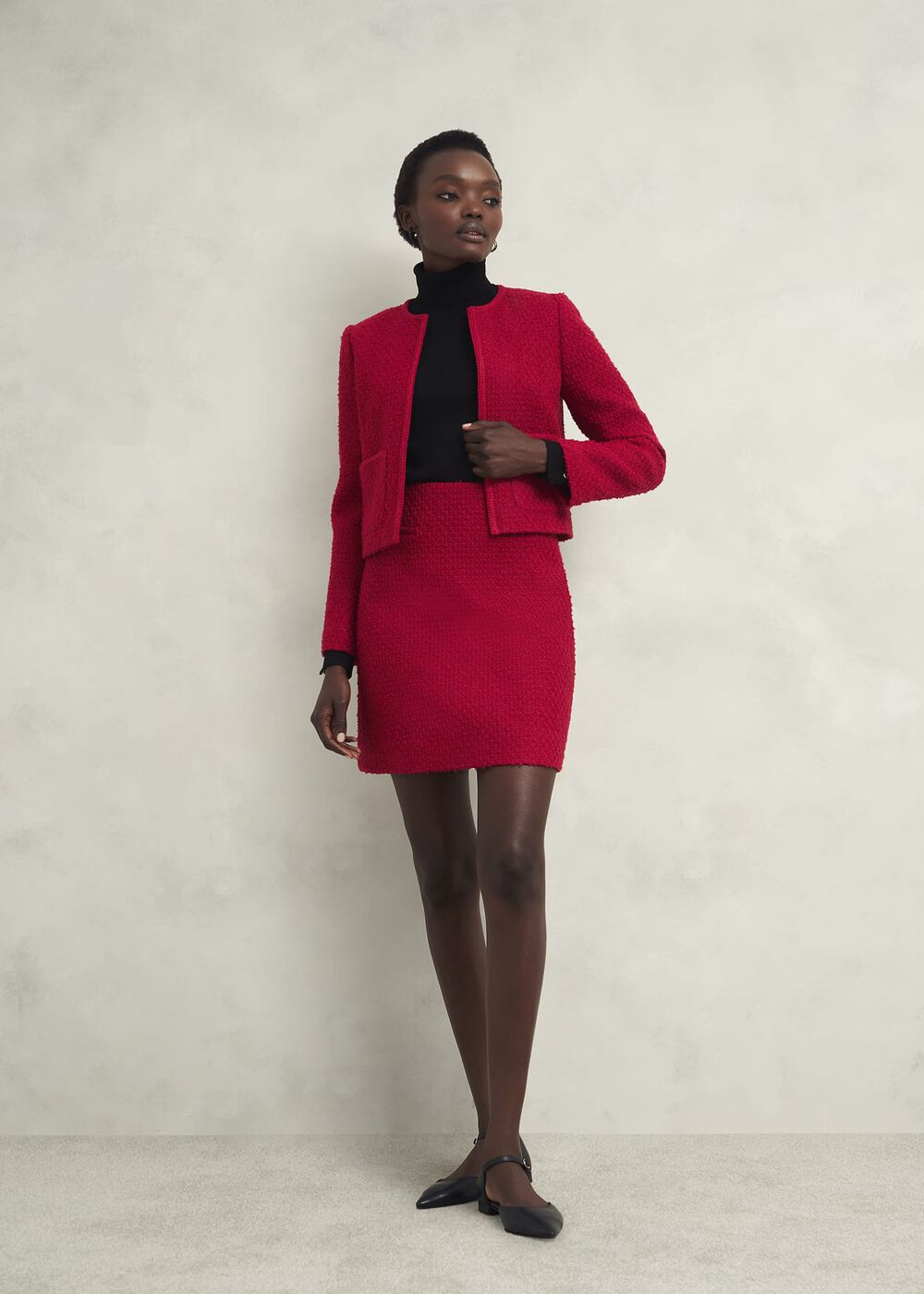 Rosa Skirt With Wool, Rowan Red, hi-res