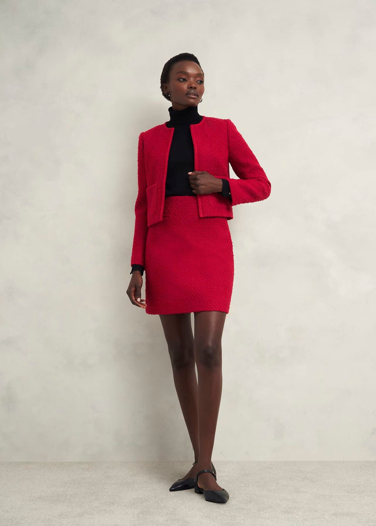 Rosa Skirt With Wool, Rowan Red, hi-res