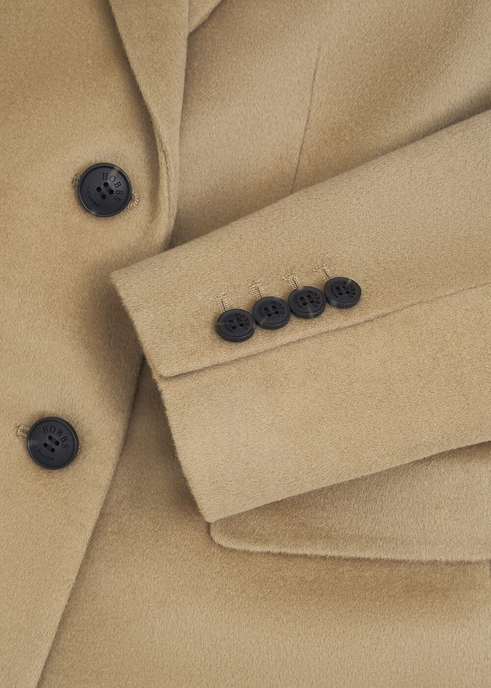 Petite Cavendish Wool Coat, Hobbs Camel, hi-res