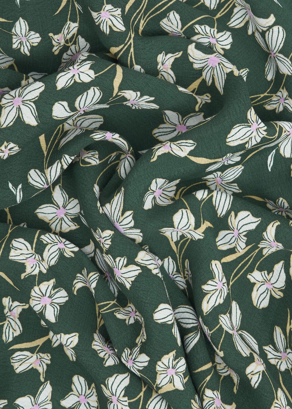 Dark Green Floral Kiara Midi Skirt, Green Multi, hi-res