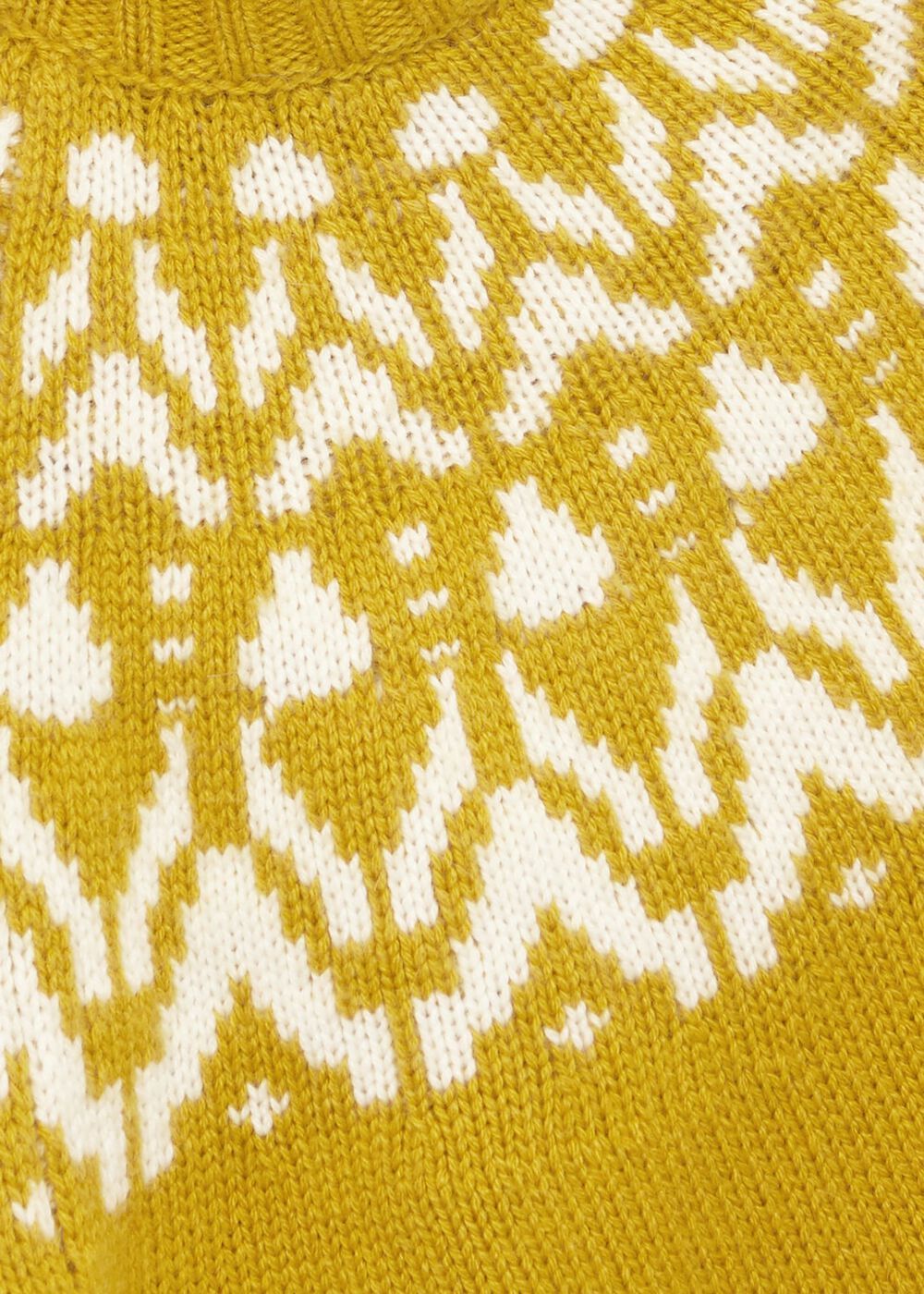 Meredith Fairisle Jumper with Alpaca, Lemon Yellow, hi-res