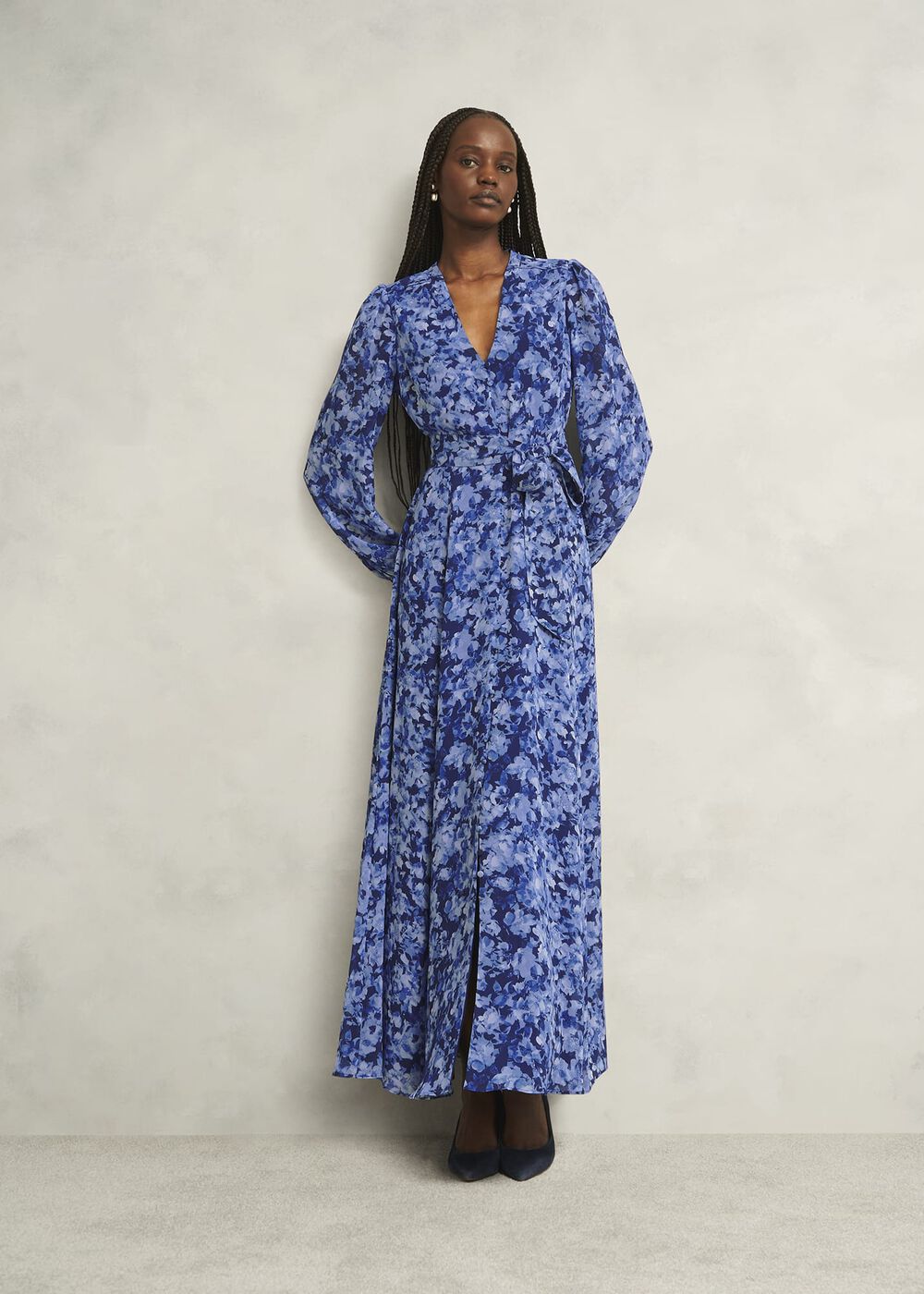 Petite Thea Dress, Blue Multi, hi-res