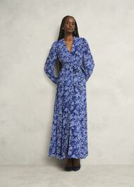 Petite Thea Dress, Blue Multi, hi-res