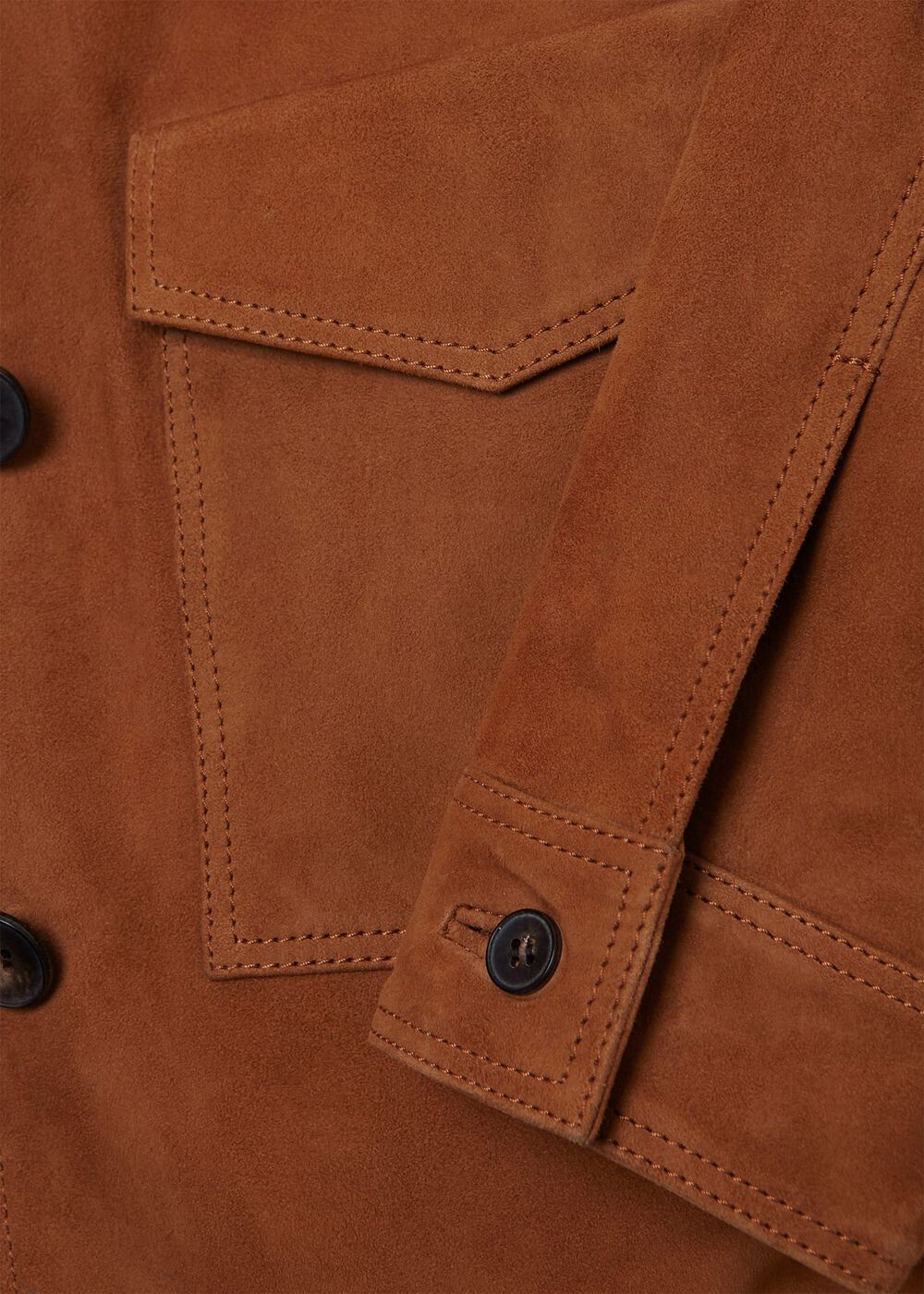 Ashlee Suede Jacket, Tan, hi-res