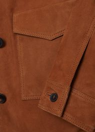Ashlee Suede Jacket, Tan, hi-res