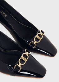Ophelia Court Shoes, Black, hi-res