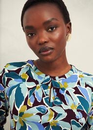 Julia Printed Top, Malbec Multi, hi-res
