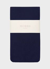60-Denier Opaque Black Tights, Navy, hi-res
