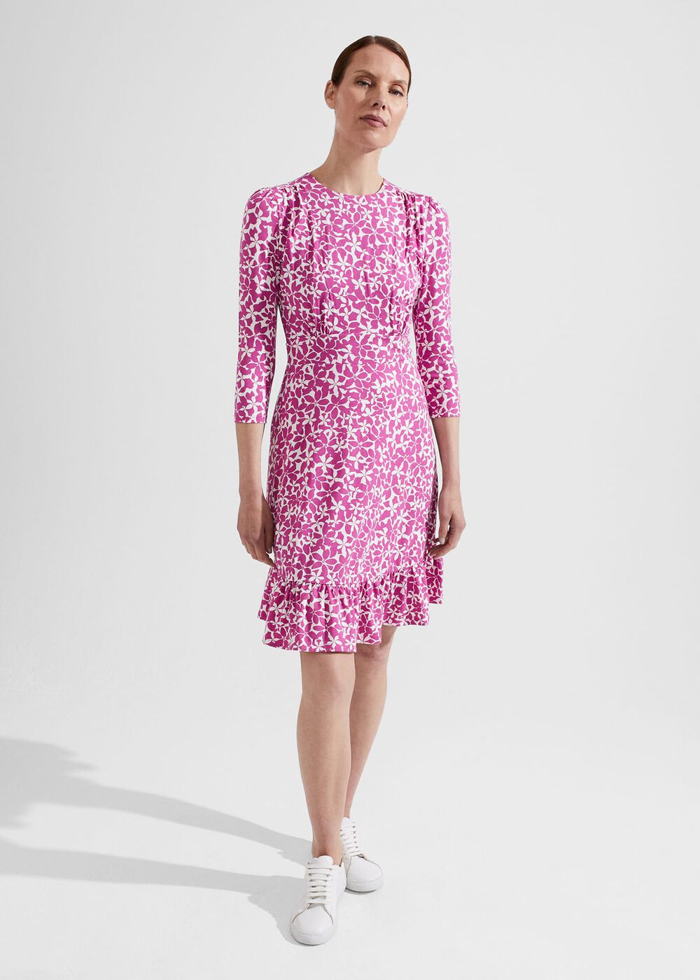 Ami Jersey Dress, Pink Multi, hi-res